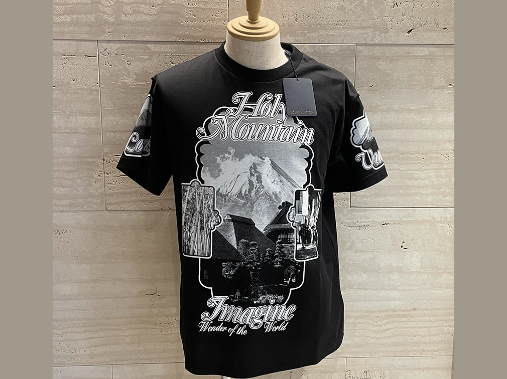 ブラック［極美品・4L］ルイヴィトン ホーリーマウンテンプリンテッド　Tシャツ　ブラック